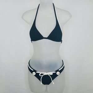 Agua Doce Brazilian 2 pc. Bikini Black White